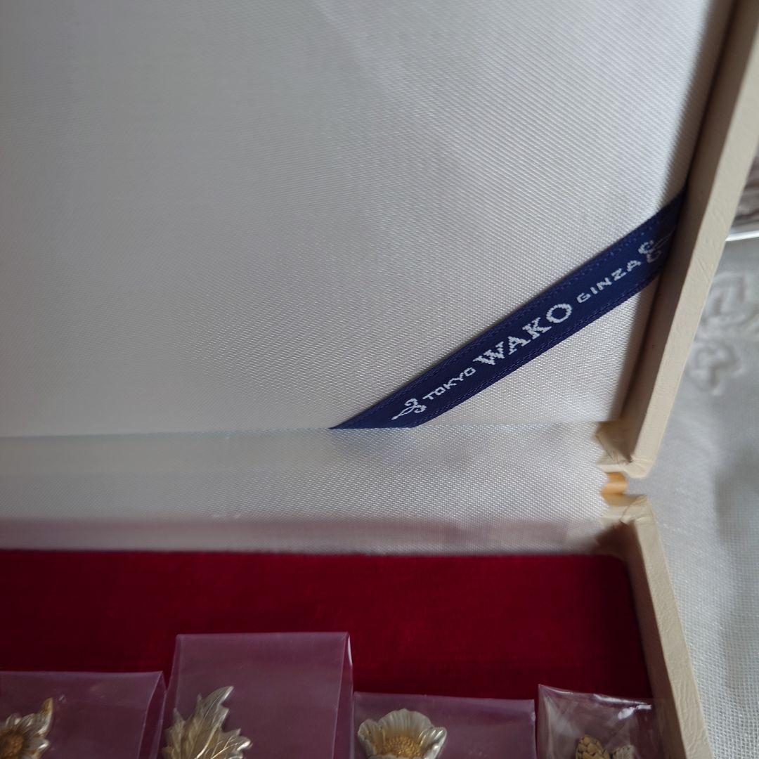 Y*e様 銀製　純銀　シルバー950 銀座WAKO 和光　菓子楊枝　6本組　38