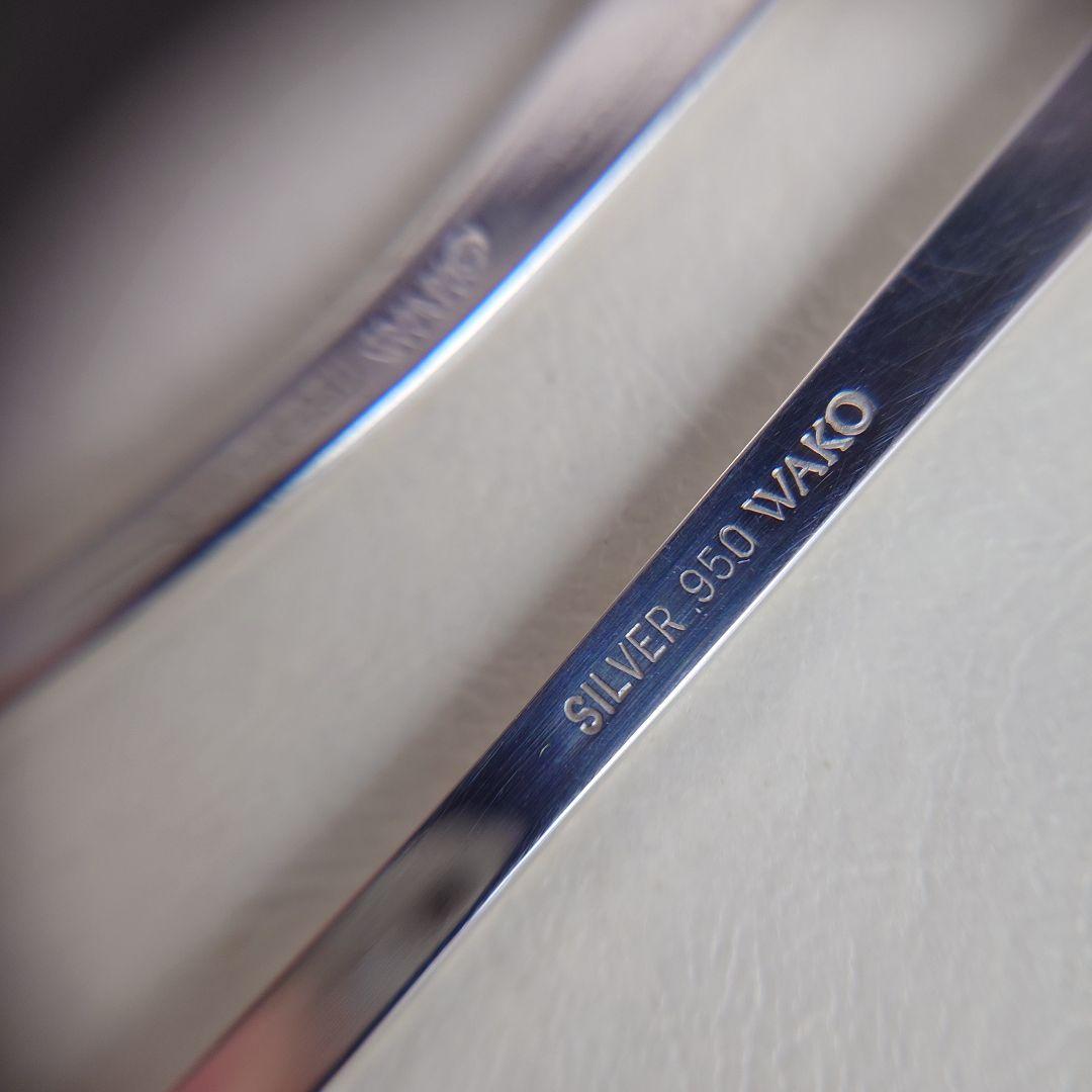 Y*e様 銀製　純銀　シルバー950 銀座WAKO 和光　菓子楊枝　6本組　38
