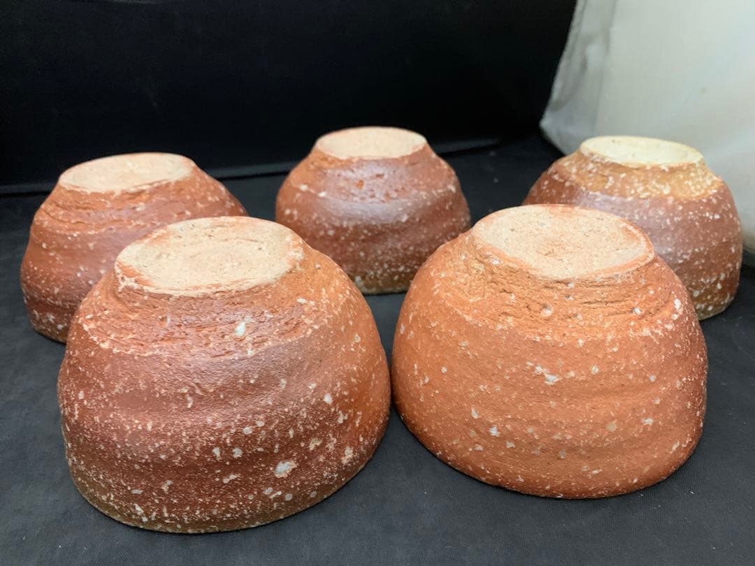 信楽焼　高橋春斎　小鉢　5客　栞共箱付