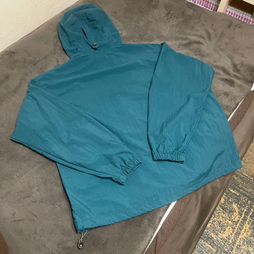 古着 90s Columbia コットンウッド アノラックパーカー ターコイズ