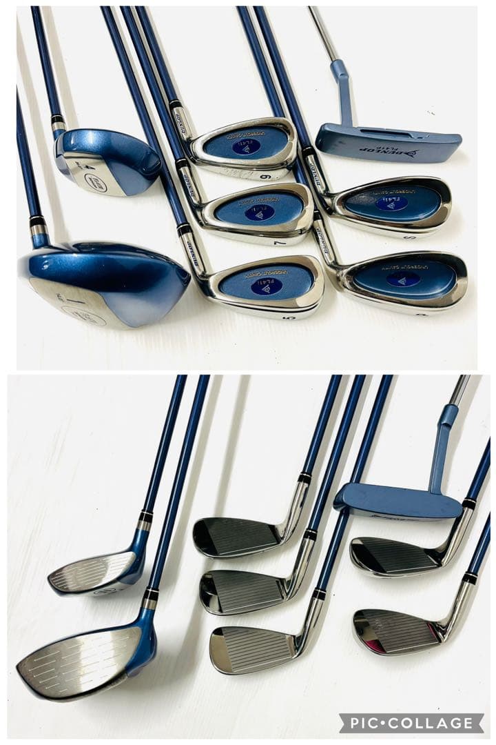 女性用　レディース　ゴルフセット　ゴルフ一式　フィラ　キャディバッグ　右利き　L