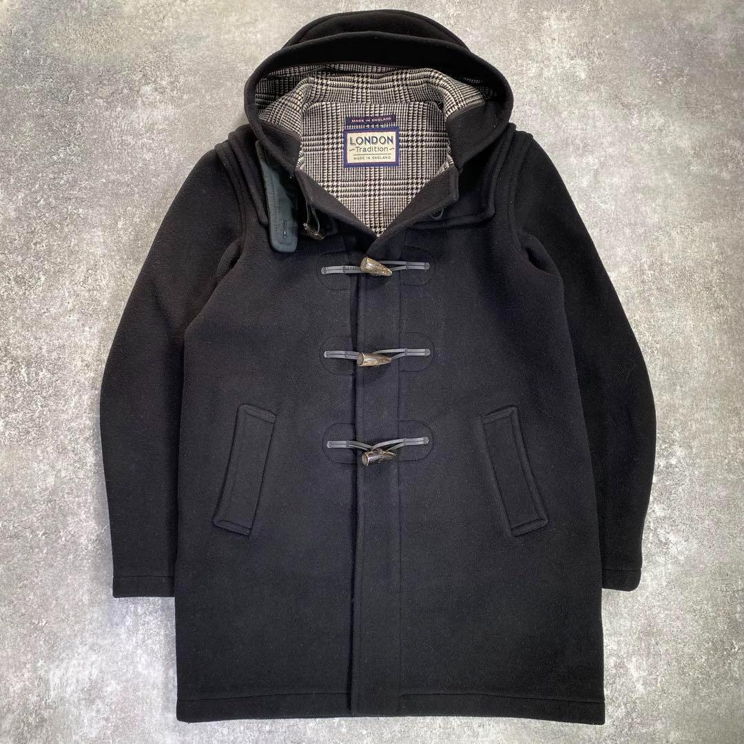 LONDON Tradition　ダッフルコート【L】イギリス　ロング　ブラック