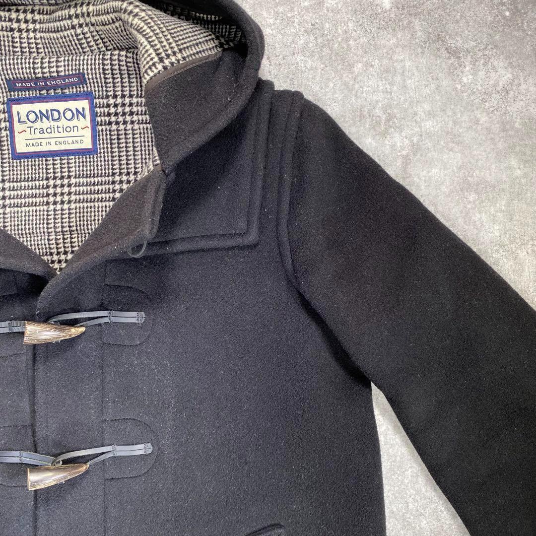 LONDON Tradition　ダッフルコート【L】イギリス　ロング　ブラック