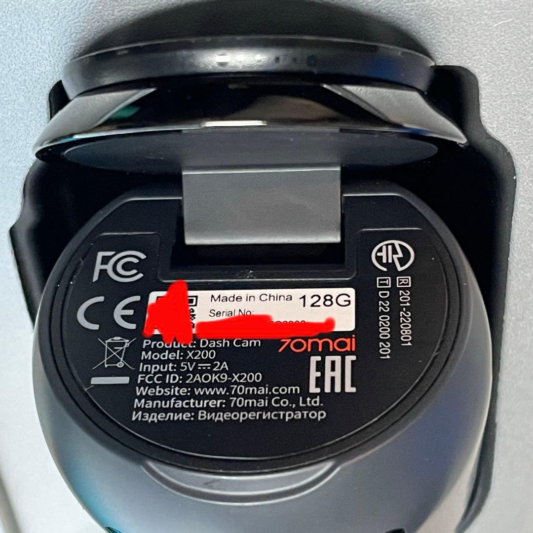 タイムセール送込70mai Dash Cam Omni 360度回転　128GB