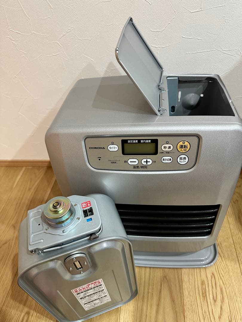 CORONA石油ファンヒーターFH-G3215Y-Sサテンシルバー