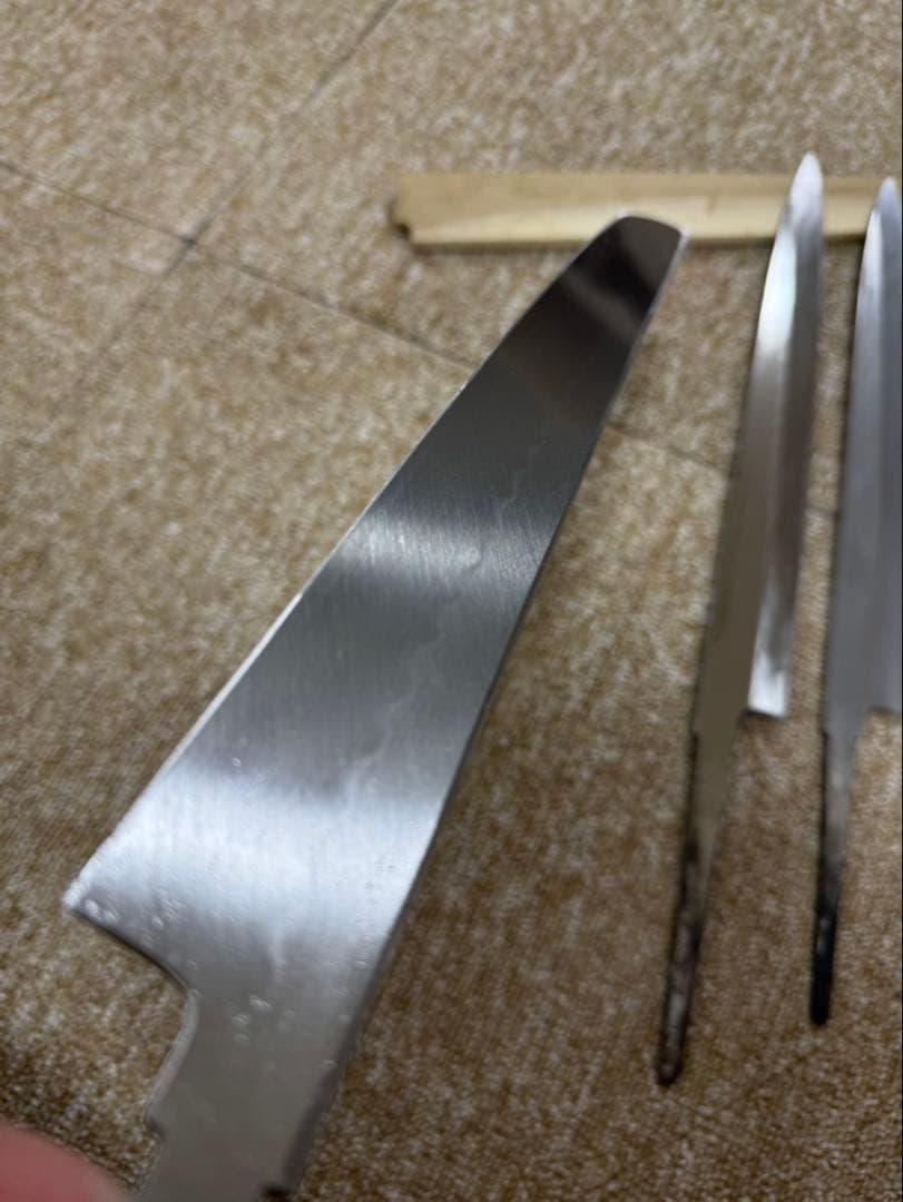 和包丁　白木作本焼　北辰作水本焼　中川作水本焼