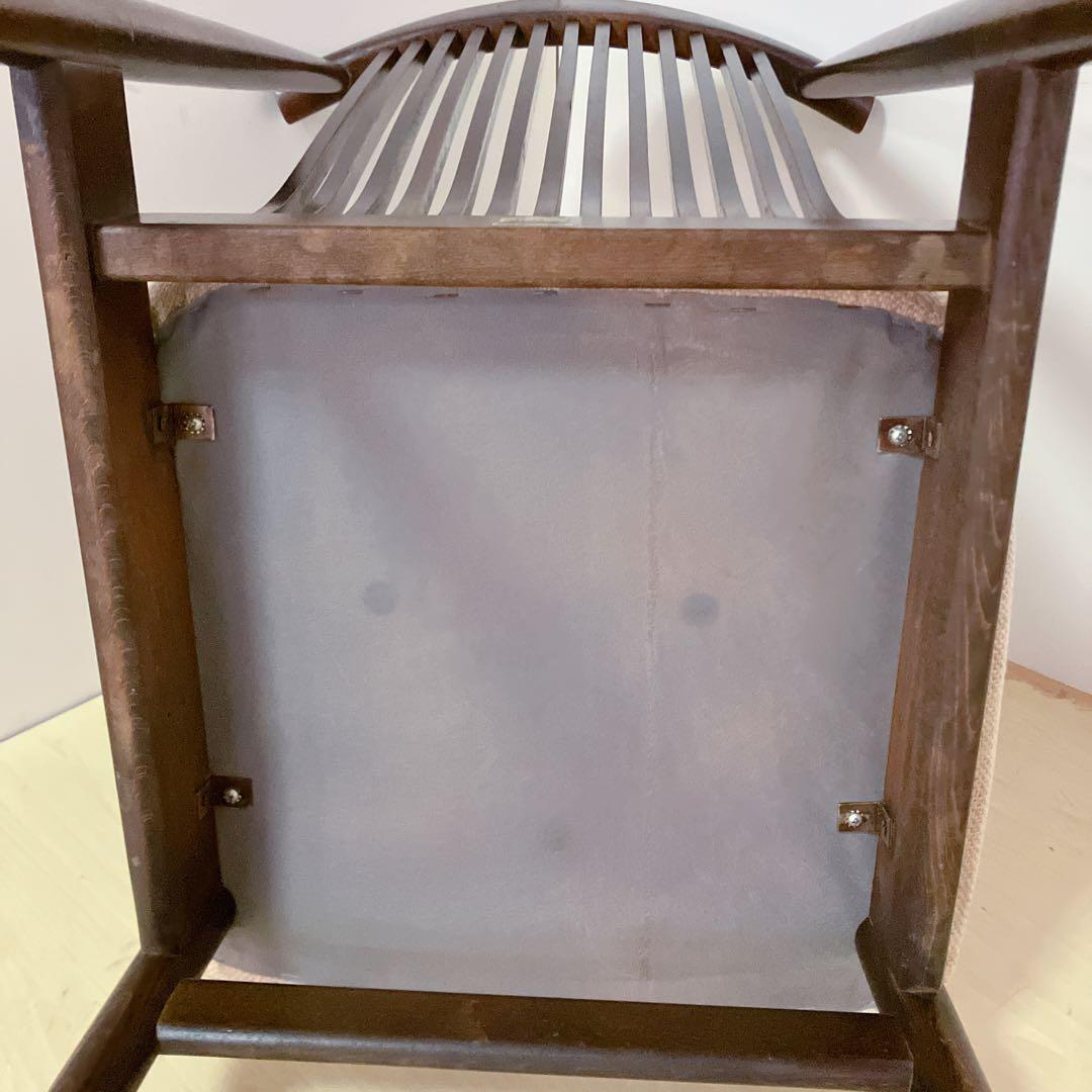 飛騨産業　オールド　キツツキ　ダイニングチェア　木製チェア　レトロ　アンティーク