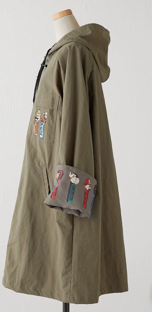 PEZキャラクター刺繍入りレインコート