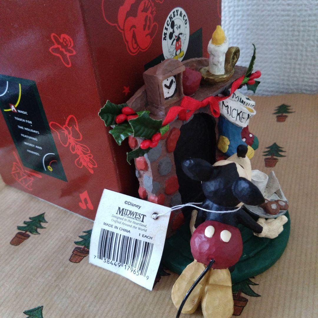 ミッキーマウス 　フィギュア　 陶器製　MIDWEST　クリスマス　箱あり