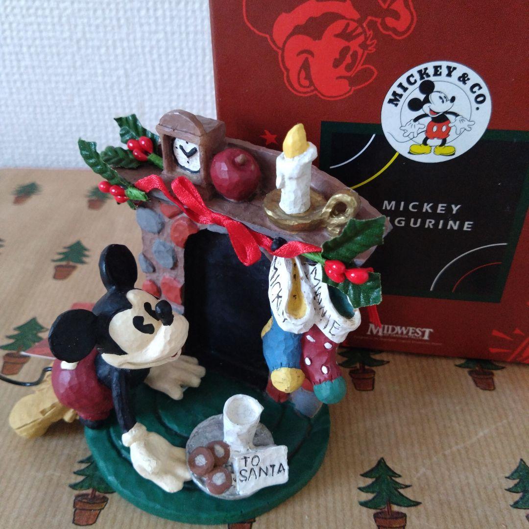 ミッキーマウス 　フィギュア　 陶器製　MIDWEST　クリスマス　箱あり