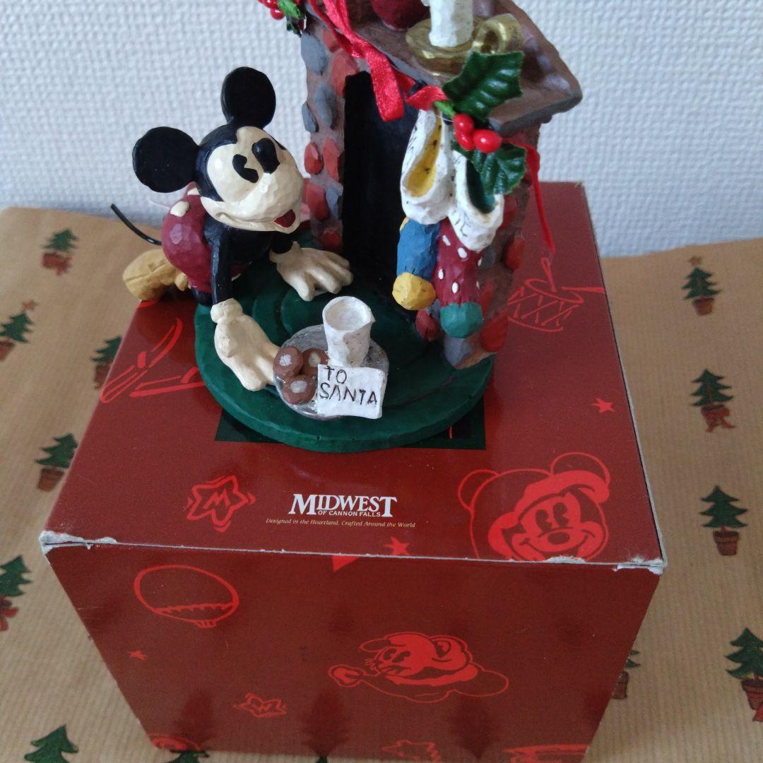 ミッキーマウス 　フィギュア　 陶器製　MIDWEST　クリスマス　箱あり