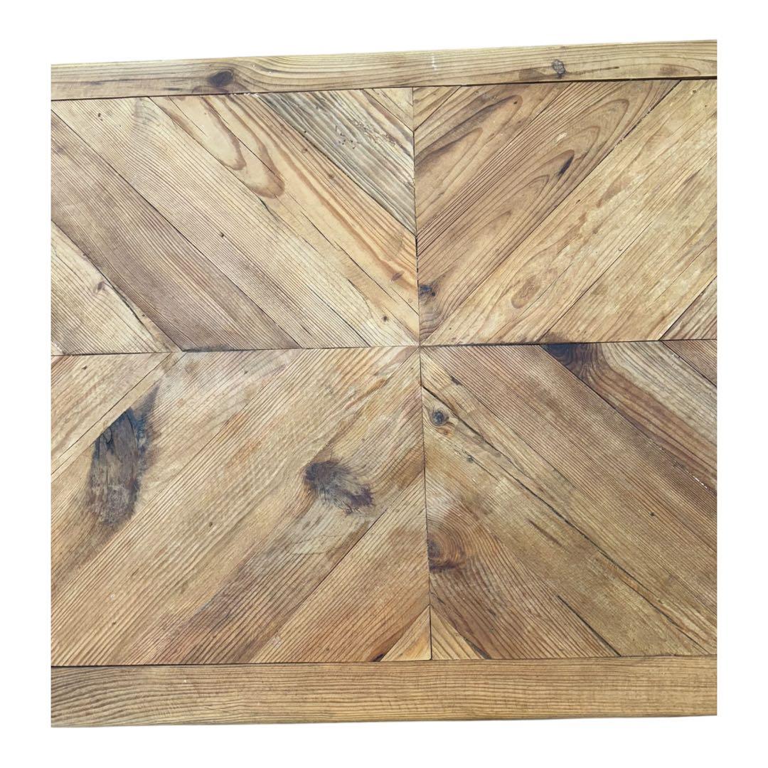 東谷　幅125㎝　天然木　ヘリンボーン　リビングテーブル　ダイニングテーブル