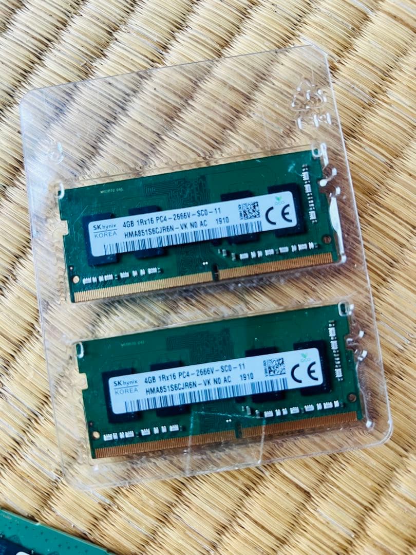 DDR4 4GB DDR3 8GB メモリと2TB SSDセット