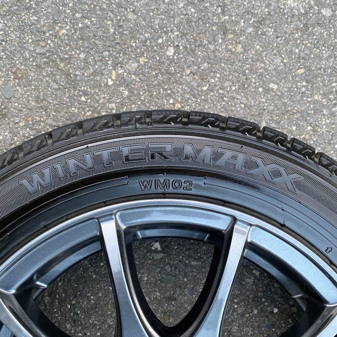 中古バリ溝ダンロップスタッドレスセット155/65R14 軽自動車