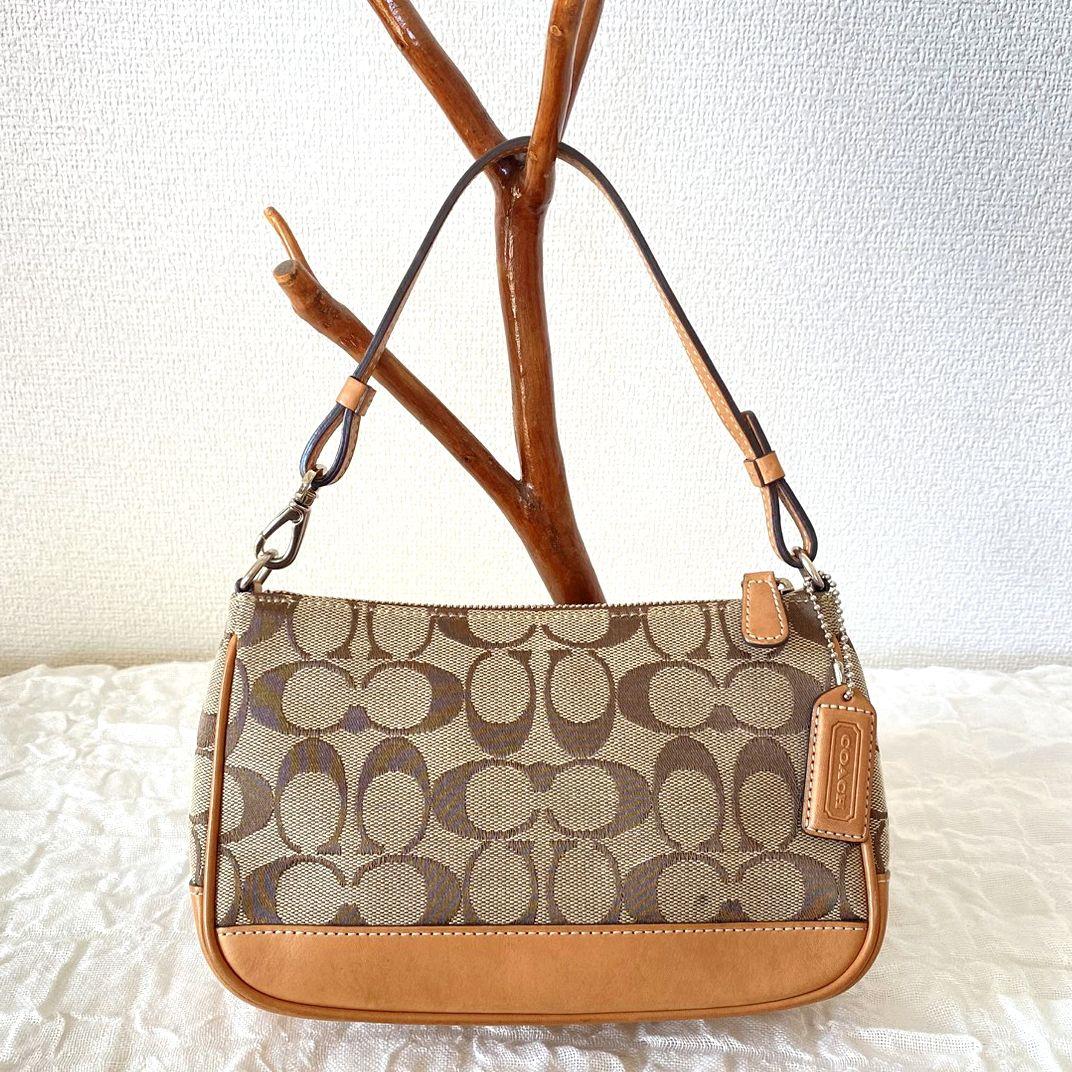 コーチCOACH ショルダーバッグ キャンパスアクセサリーポーチ シグネチャー