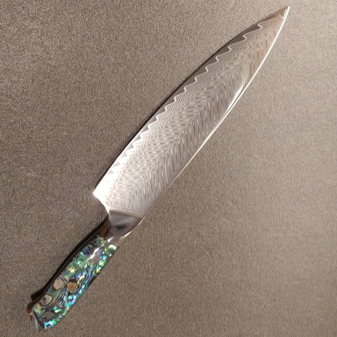 【新作】プレゼント付き67層 ダマスカス 牛刀 筋切り 包丁 VG10
