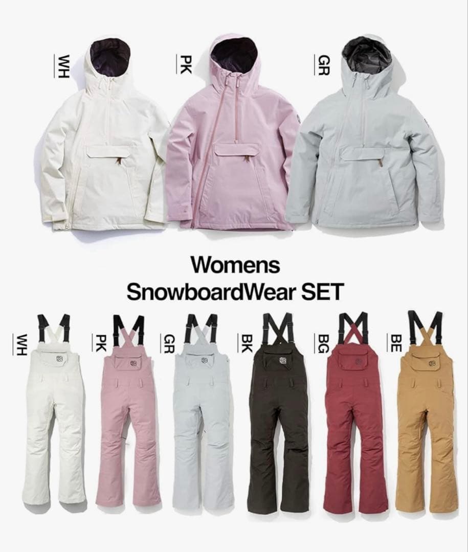 43DEGREES スノーボードウェア スキーウェア ビブパンツ　レディースM