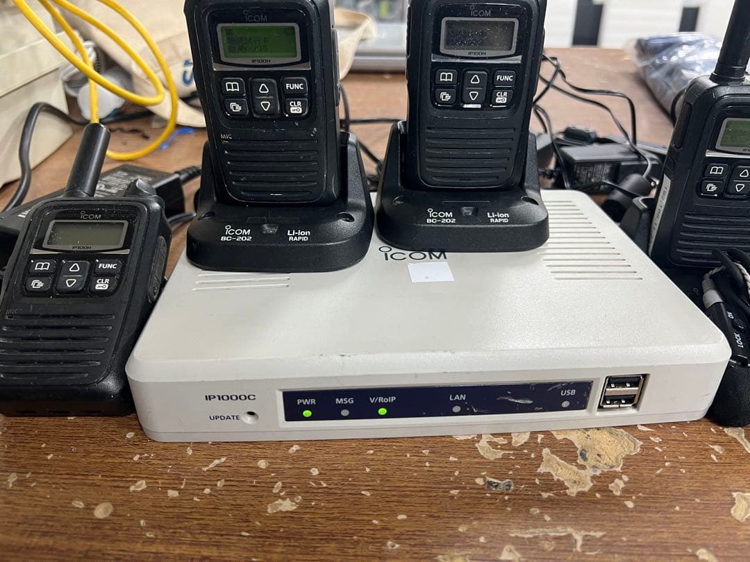 IPネットワーク上で動作 IP100H トランシーバー ６台セット