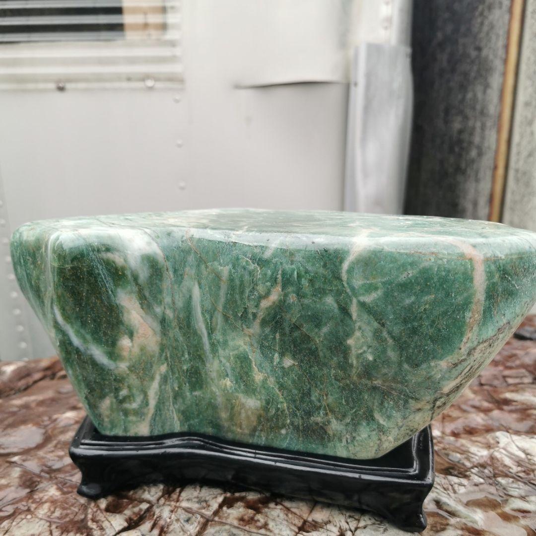 アベンチュリン　8.8キロ　インド翡翠　翡翠　ヒスイ　鑑賞石　石　置物　オブジェ