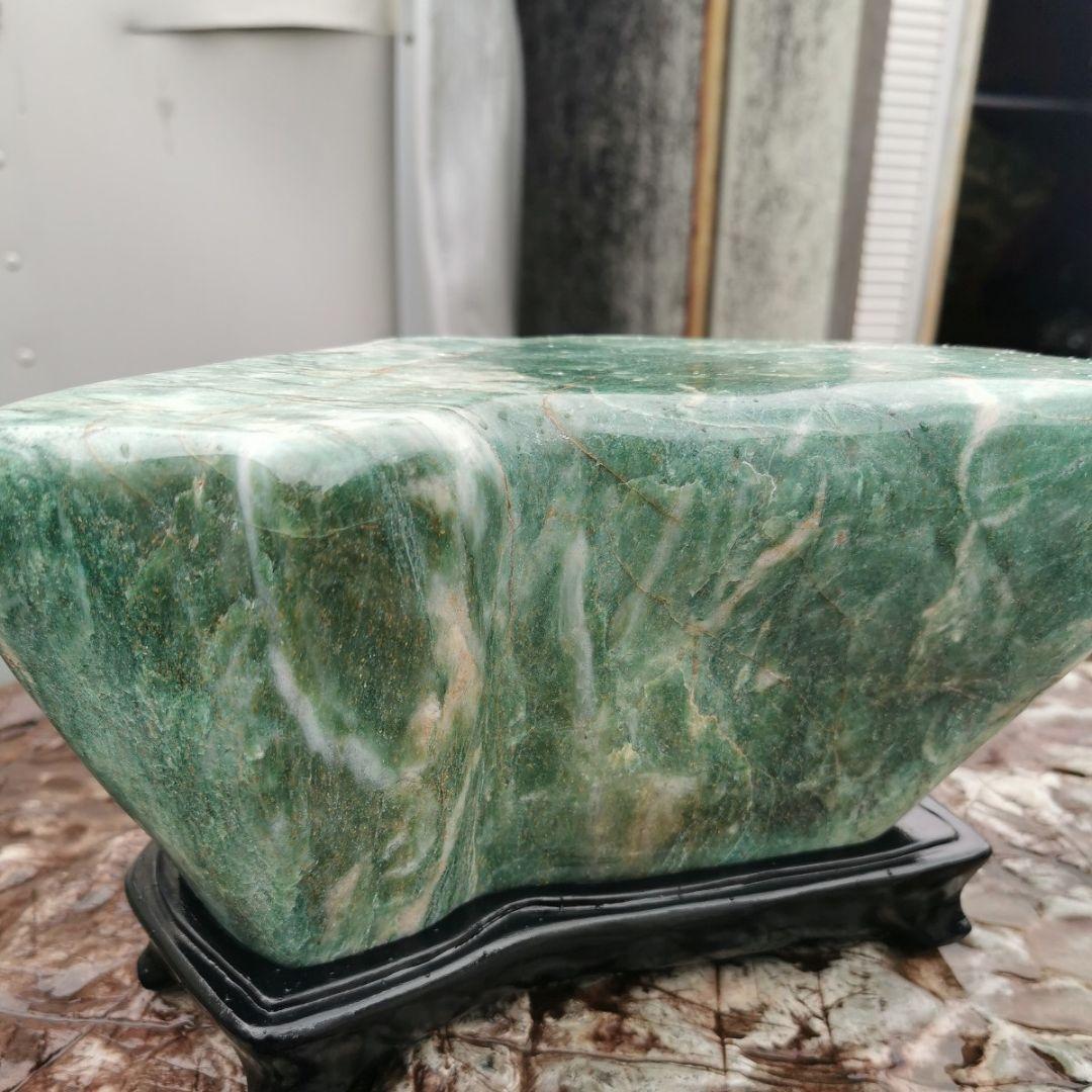 アベンチュリン　8.8キロ　インド翡翠　翡翠　ヒスイ　鑑賞石　石　置物　オブジェ