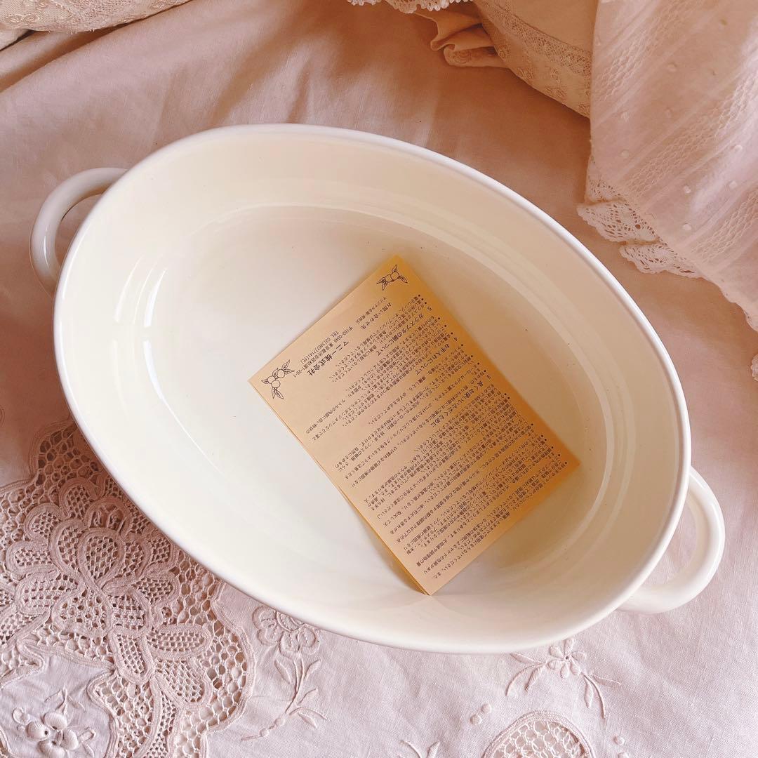 お値下げ♡マニーローズホーロー両手鍋イマンローズバスケット薔薇琺瑯ニトリイケア