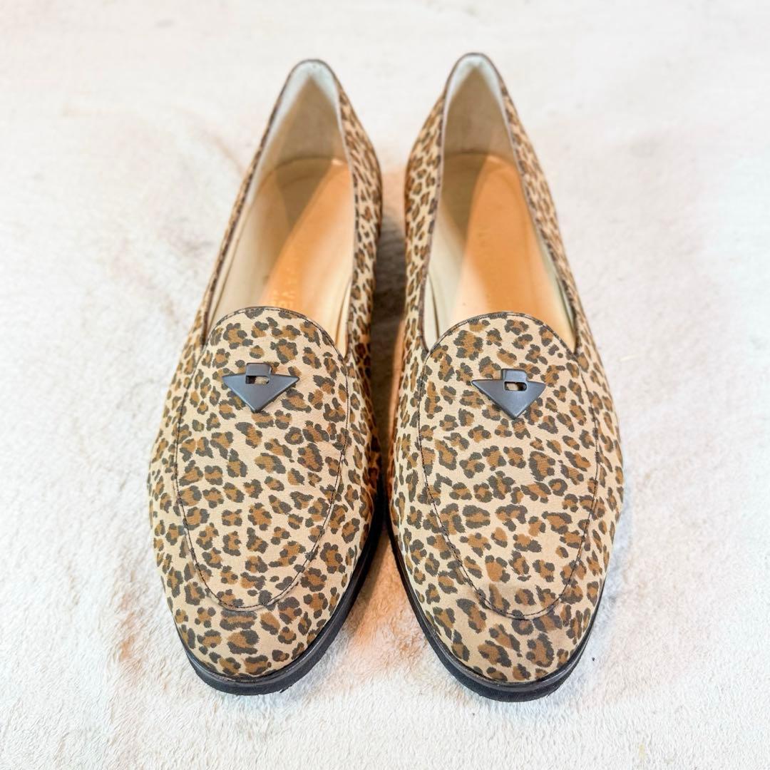 BOTTEGA VENETA ボッテガ レオパード柄 ローファー 37½ 保存袋