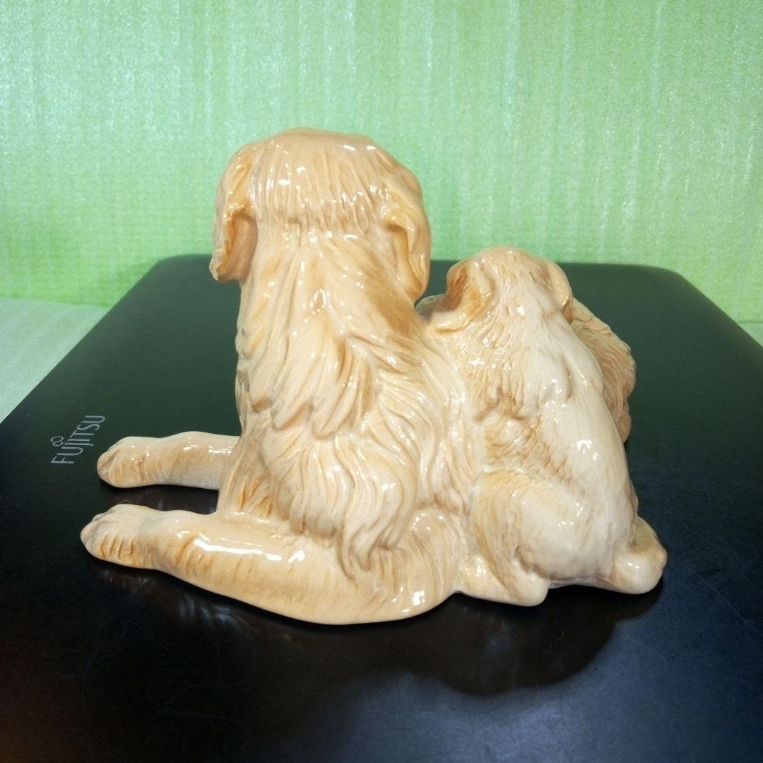 ロイヤルドルトン　 　イギリス製　犬の親子　置物