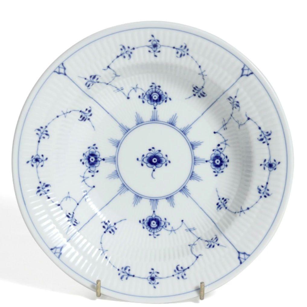 最終価格ロイヤルコペンハーゲン ブルーフルーテッド プレイン 21cm　2枚