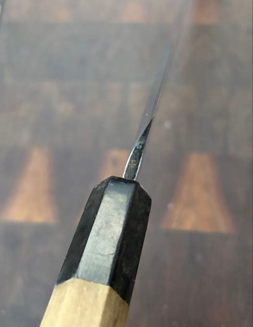 正本総本店　玉白鋼　切付　柳刃　300mm 尺　包丁　和包丁　研ぎ済　八角水牛柄