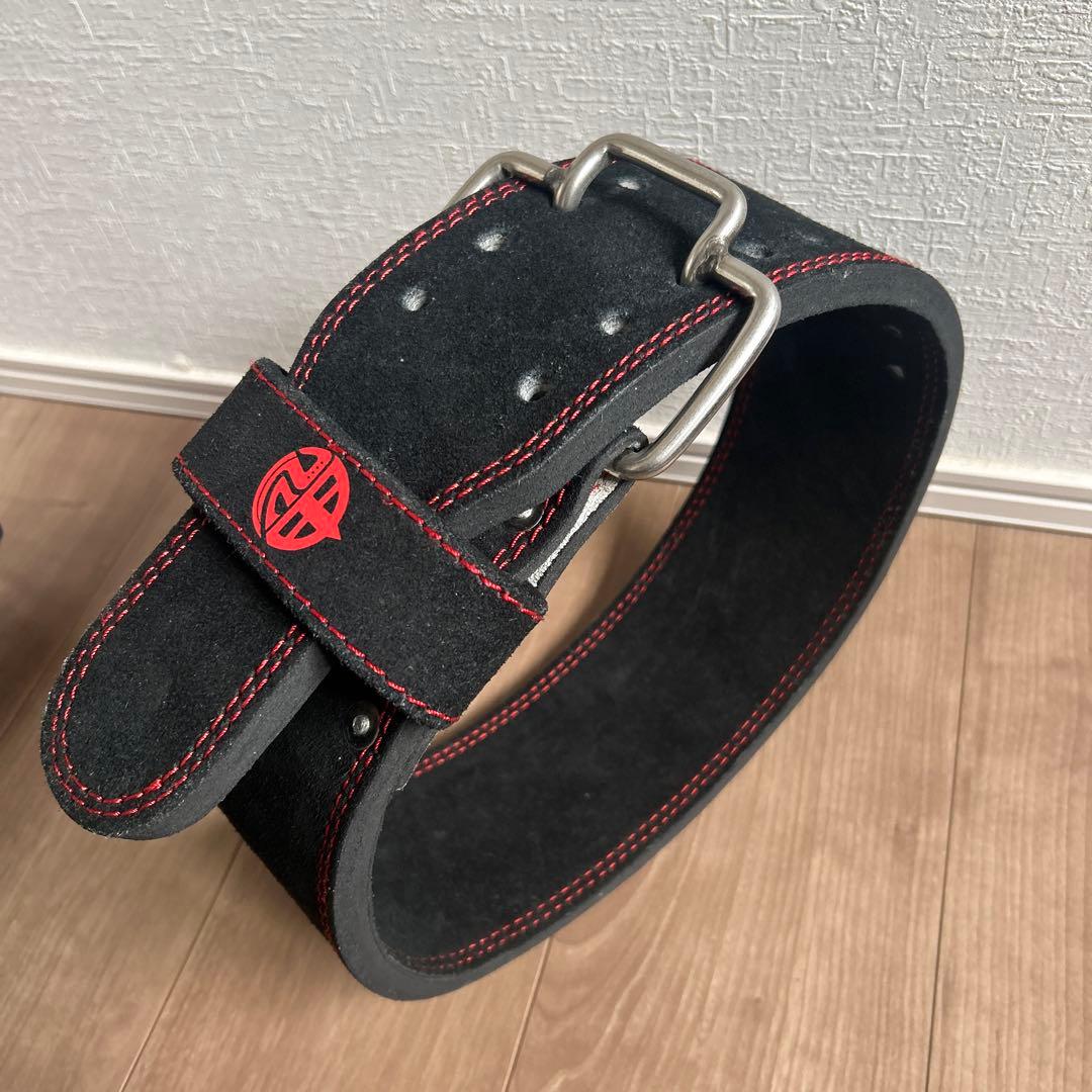 鬼 フックバックルベルト 筋トレ パワーベルト トレーニングベルト　Mサイズ