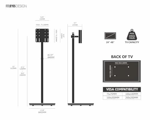 【新品】テレビスタンド キャスター付テレビ台 24~48インチ　ベージュ