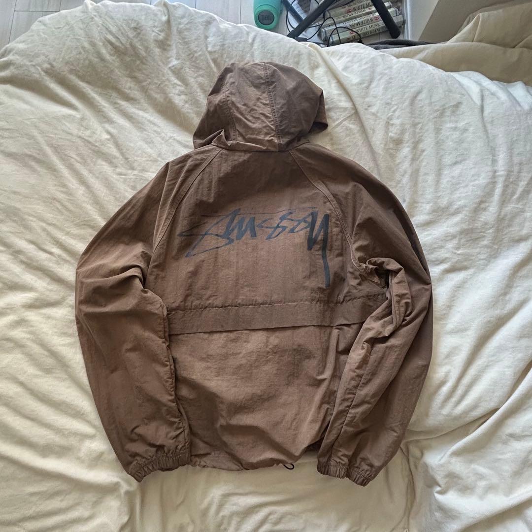 ジャケット・アウター stussy BEACH SHELL WAVE DYE brown