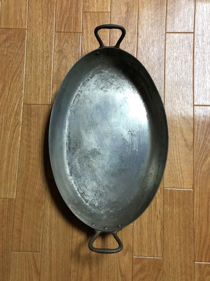 銅製オーバルパン両手鍋