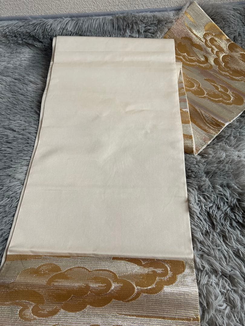 川島織物　袋帯　フォーマル　祥雲文様　美品