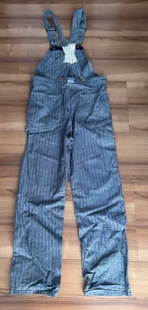 BLUCO/ヒッコリー/オーバーオール/Sサイズ