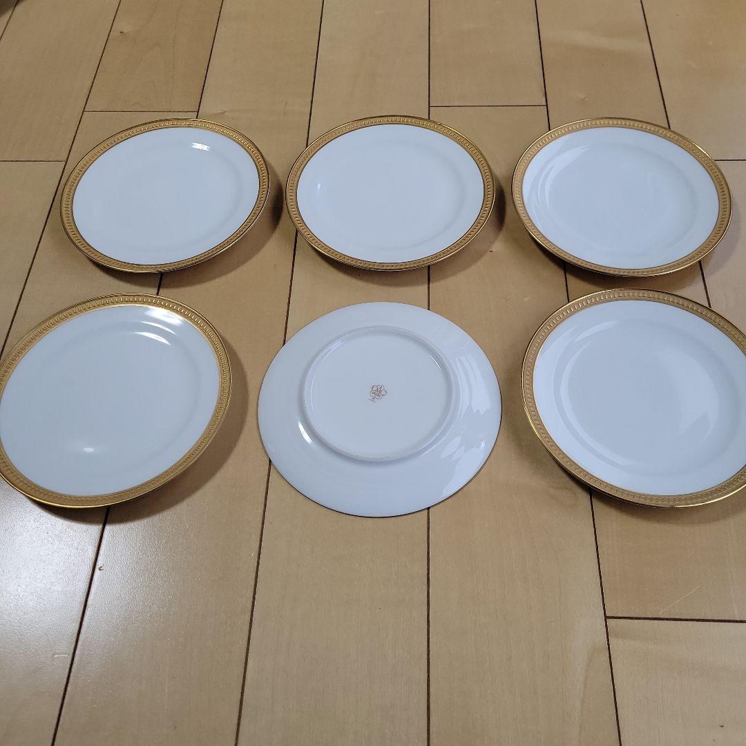 大倉陶園⑨クラウンエンボス　ケーキ皿　プレート６枚