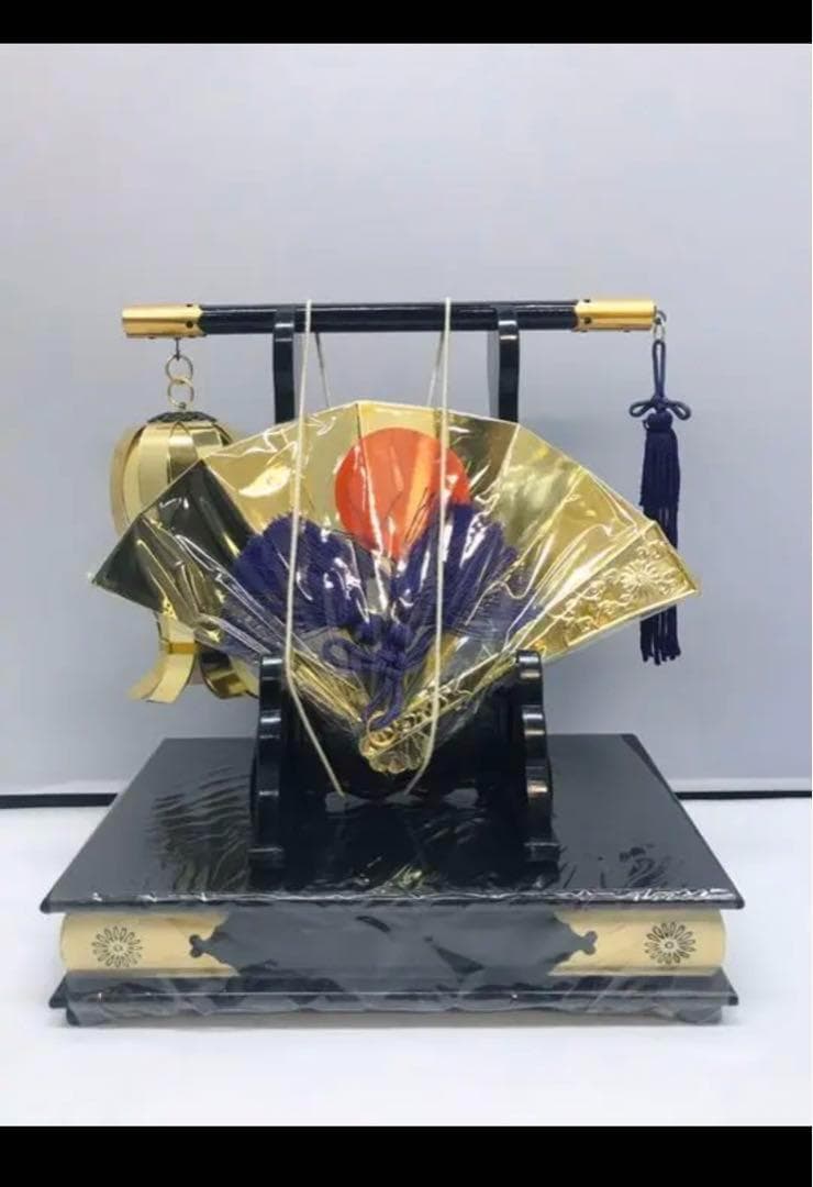 五月人形 50号 3点セット 太鼓 扇笠 竹印　兜飾り　鎧飾り　初節句　お祝い