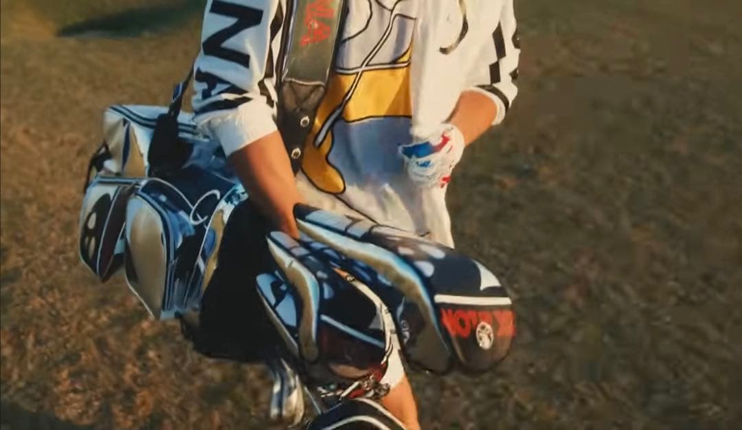 MARK & LONA スカルカモフラ柄レザーキャディバッグキムタクマクロナ