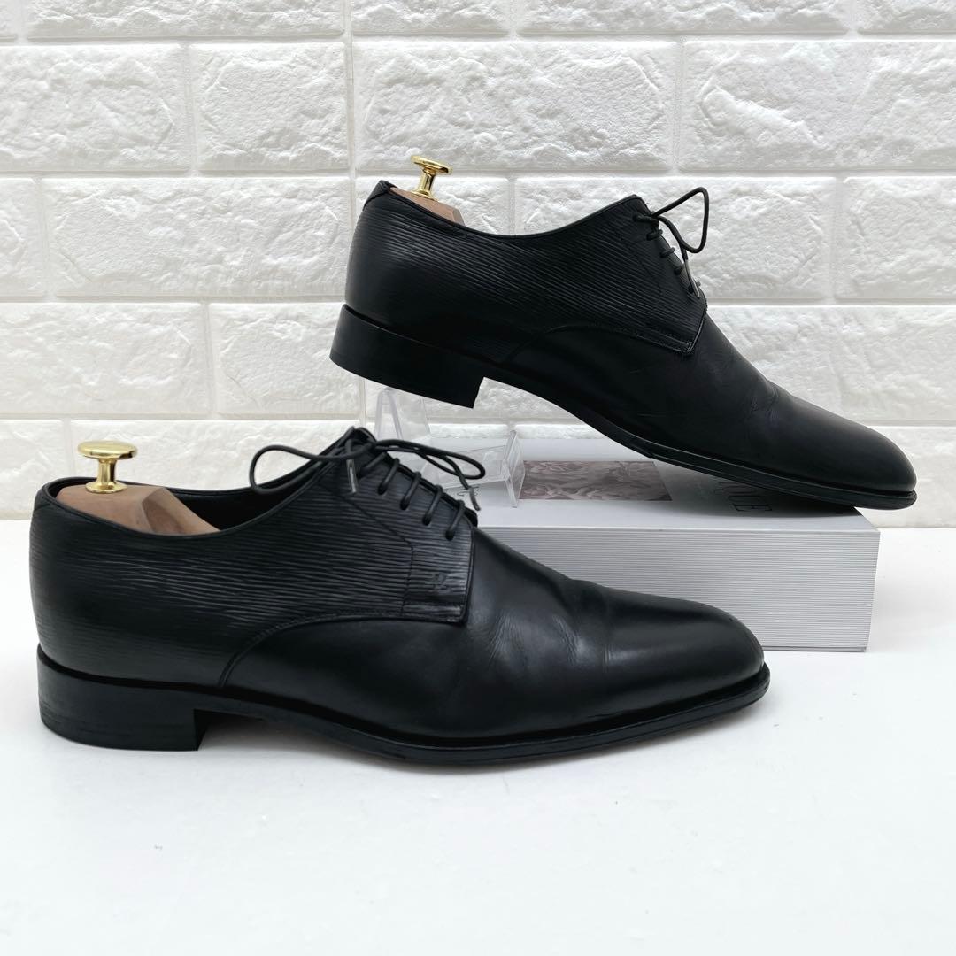 ルイヴィトン ケンジントンライン エピ 革靴 レザー ブラック 28.0cm