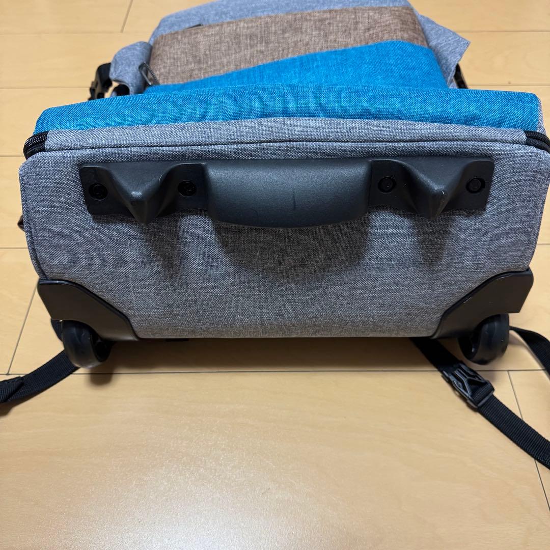 未使用　4way 軽量 多機能キャリー 大容量 リュック キャリーバッグ グレー