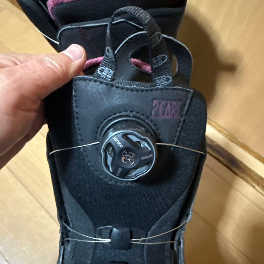 Salomon レディース スノーボードブーツ ブラック/パープル 24cm