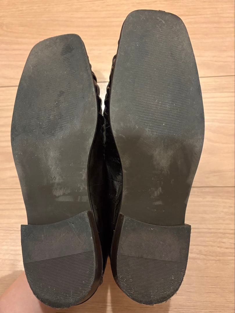 靴 todayful Squaretoe Gather Loafers 36