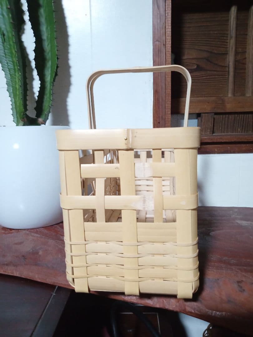 竹製バスケット 中型