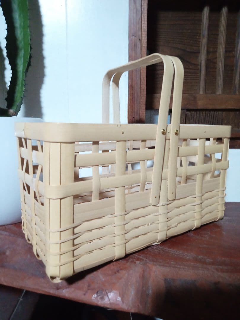 竹製バスケット 中型