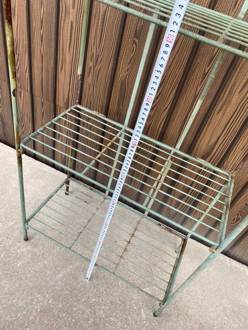 ガーデンシェルフ　フラワースタンド　アイアンスタンド　植木鉢　アンティーク