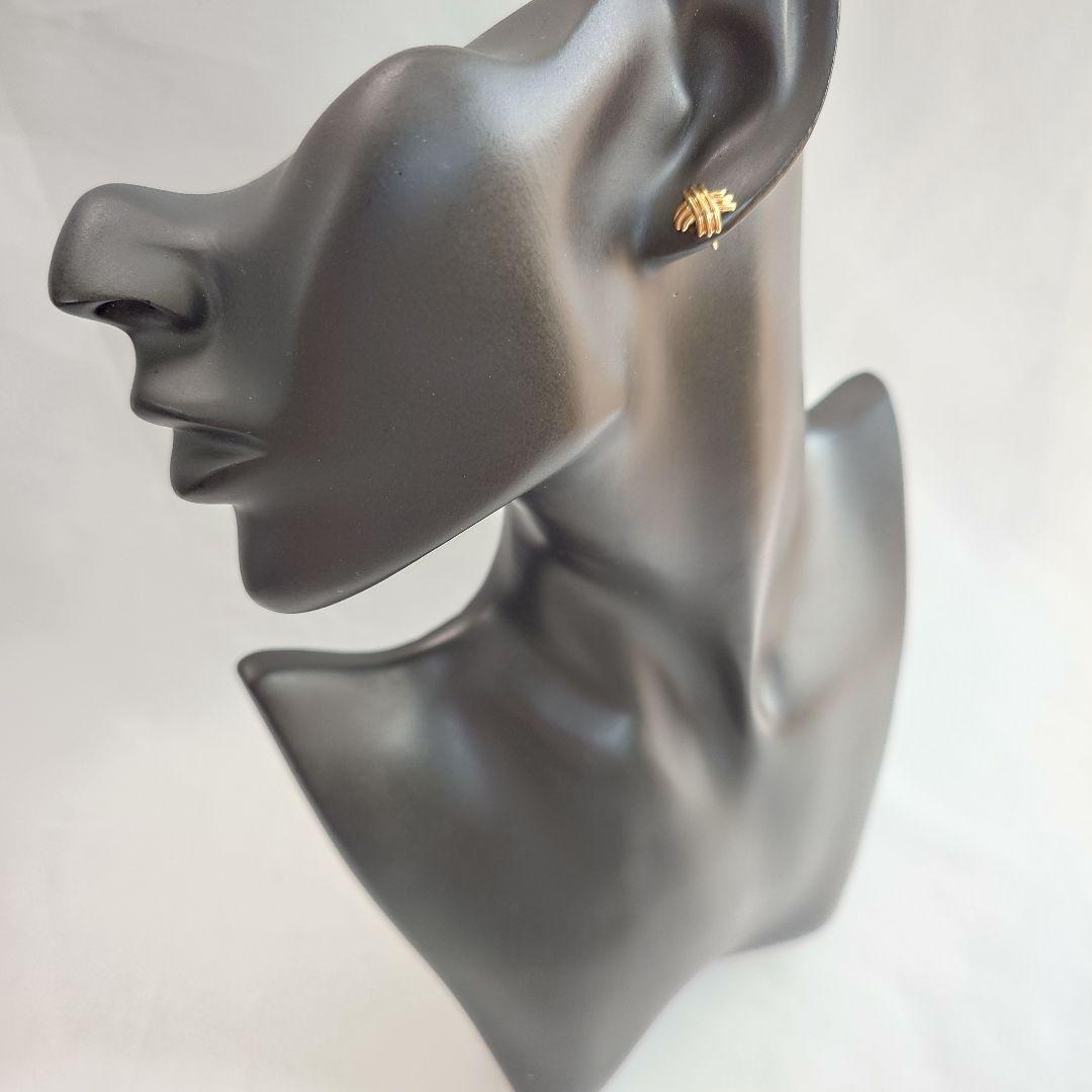 【美品】ティファニー シグネチャー クロス ピアス 片耳用 6512