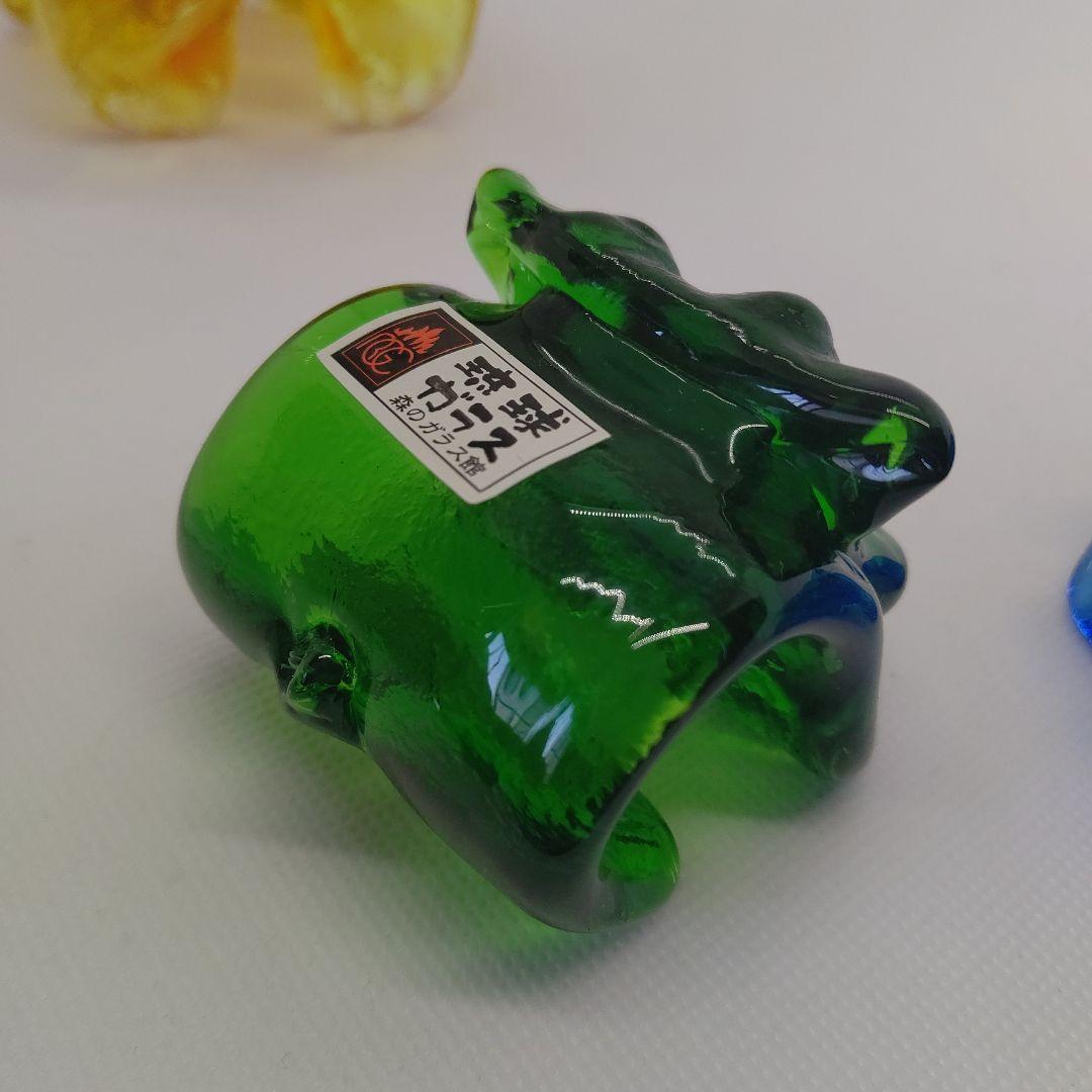 琉球ガラス 森のガラス館 シーサー ガラス置物 ガラス細工 沖縄 お土産