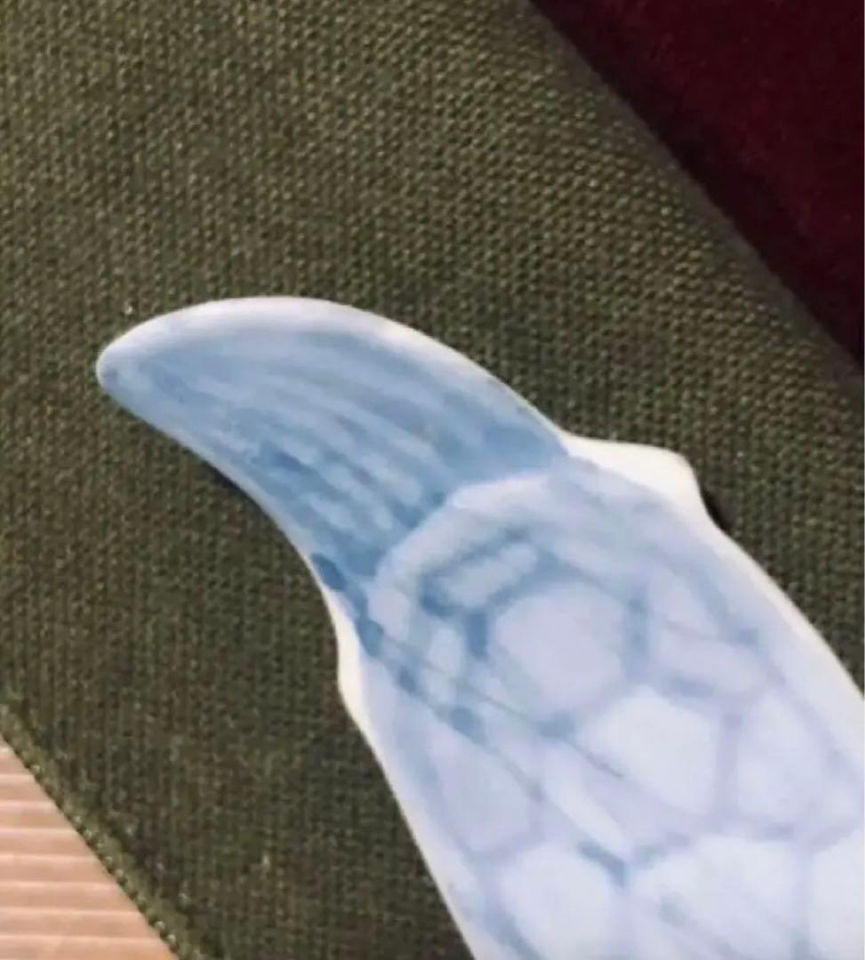 亀山焼 亀箸置き 白磁染付 幕末維新 司馬遼太郎 佐賀藩 鍋島藩