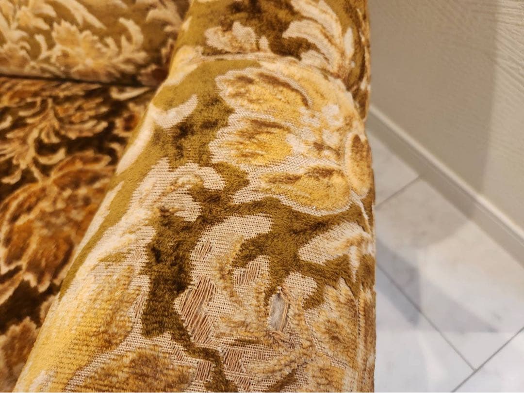 オールドカリモク　old karimoku 金華山　アンティーク　1人掛けソファ