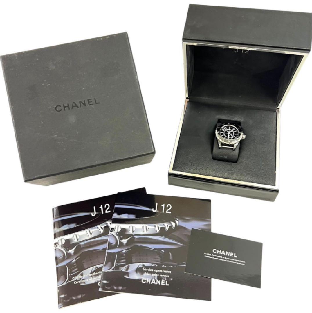 CHANEL シャネル　J12 稼働　本体のみ　欠けなし　ブラック　レディース